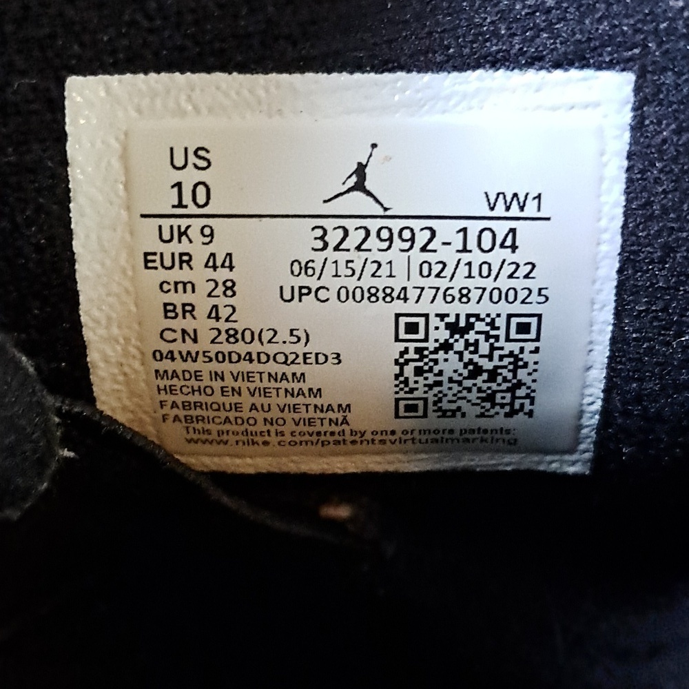 Nike Men Air Jordan 6 Concord Size 10 Basketball Athletic Athleisure Activewear - Picture 7 of 8